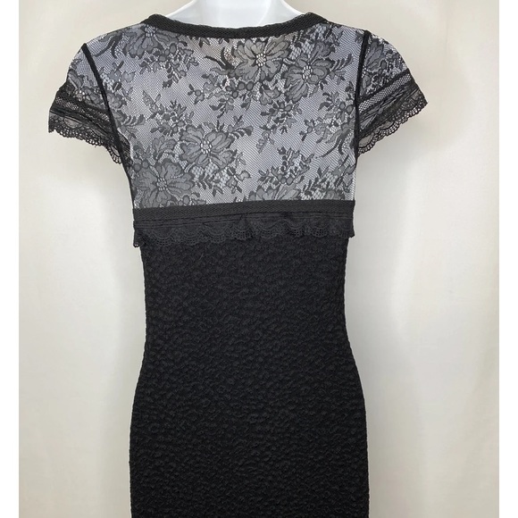 Free People Black Lace Envy Bodycon Mini Dress - Picture 4 of 16